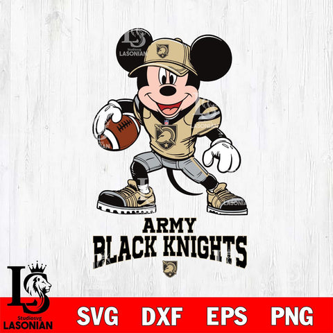 Army Black Knights Mikey Mouse Disney, Svg Eps Dxf Png File, Digital Download