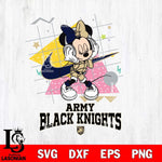 Army Black Knights Minnie Mouse Dancing SVG DXF EPS PNG FILE, NCAA File Cut,Digital Download,Instant Download