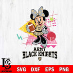 Army Black Knights Minnie Mouse Sport SVG DXF EPS PNG FILE, NCAA File Cut,Digital Download,Instant Download