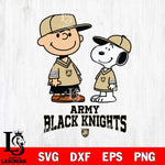 Army Black Knights Peanuts Snoopy Football SVG DXF EPS PNG FILE,Snoopy File Cut, NCAA Digital Download,Instant Download,Christmas Silhouette