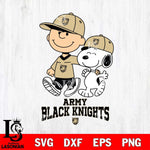 Army Black Knights Peanuts Snoopy Friends SVG DXF EPS PNG FILE,Snoopy File Cut, NCAA Digital Download,Instant Download,Christmas Silhouette