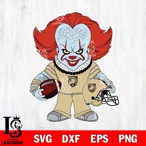Army Black Knights Pennywise Horror Sport Svg Eps Dxf Png File, Digital Download