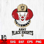 Army Black Knights Pennywise Horror Sport 4 Svg Eps Dxf Png File, Digital Download