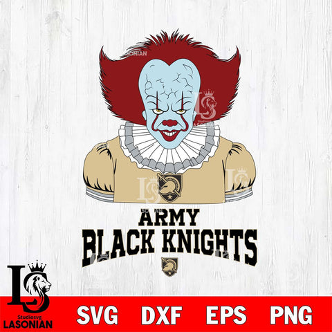 Army Black Knights Pennywise Horror Sport 5 Svg Eps Dxf Png File, Digital Download