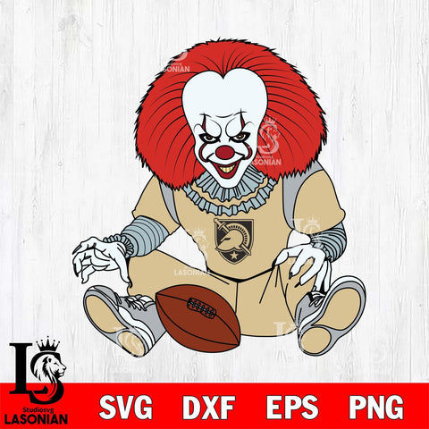 Army Black Knights Pennywise Horror Sport 6 Svg Eps Dxf Png File, Digital Download