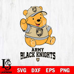 Army Black Knights Pooh Bear Disney, Svg Eps Dxf Png File, Digital Download