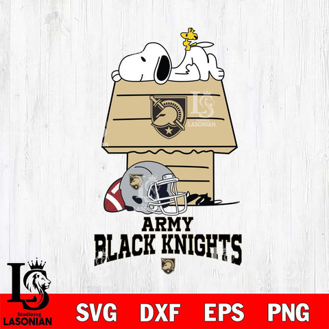 Army Black Knights Snoopy Chill Football SVG DXF EPS PNG FILE,Snoopy File Cut, NCAA Digital Download,Instant Download,Christmas Silhouette