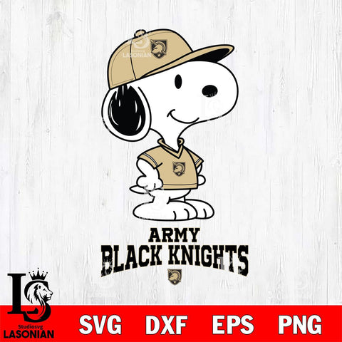Army Black Knights Snoopy Football sport SVG DXF EPS PNG FILE,Snoopy File Cut, NCAA Digital Download,Instant Download,Christmas Silhouette