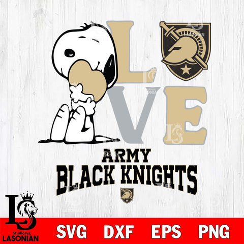 Army Black Knights Snoopy Sport 10 Svg Eps Dxf Png File, Digital Download