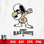 Army Black Knights Snoopy Sport 3 Svg Eps Dxf Png File, Digital Download