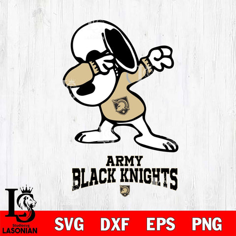 Army Black Knights Snoopy Sport 3 Svg Eps Dxf Png File, Digital Download