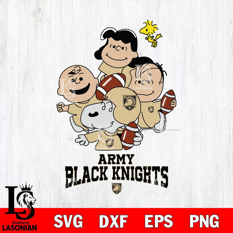 Army Black Knights Snoopy Sport 4 Svg Eps Dxf Png File, Digital Download