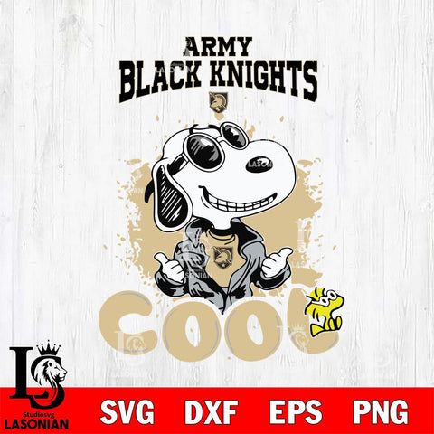 Army Black Knights Snoopy Sport 7 Svg Eps Dxf Png File, Digital Download