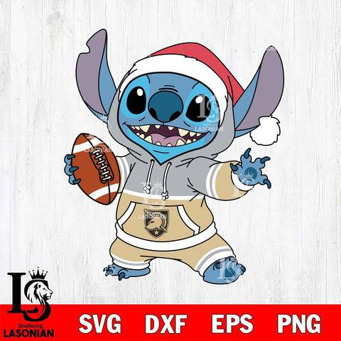 Army Black Knights Stitch Football Christmas File Cut, NCAA SVG DXF EPS PNG FILE, Digital Download , Criucut , Silhouette