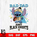 Army Black Knights Stitch Rad Dad SVG DXF EPS PNG FILE, NCAA File Cut,Digital Download,Instant Download