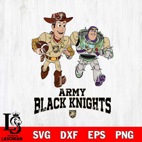 Army Black Knights Woody & Buzz Lightyear Football Cricut,Christmas SVG DXF EPS PNG FILE, NCAA Digital Download,Instant Download, Silhouette