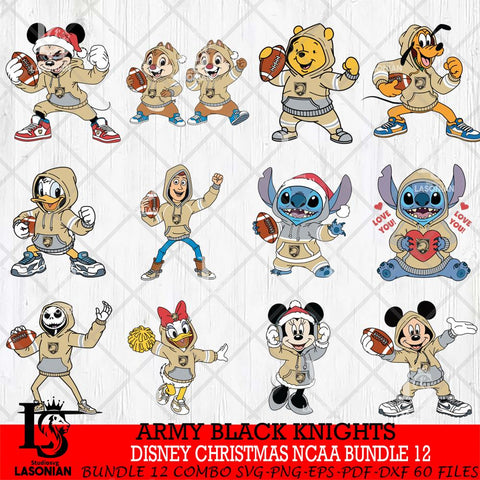 Army Black Knights  Disney christmas NCAA Bundle File Cut, Bundle NCAA SVG DXF EPS PNG FILE, Digital Download , Criucut , Silhouette