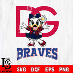 Atlanta Braves Dolce And Gabbana Daisy Duck Disney Svg Eps Dxf Png File, Digital Download, Instant Download