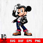 Atlanta Braves Handsome Mickey Mouse Svg Eps Dxf Png File, Digital Download, Instant Download