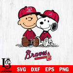 Atlanta Braves snoopy and charlie brown sit baseball Svg Eps Dxf Png File, MLB File Cut,Digital Download,Instant Download,MLB Svg Files