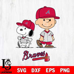 Atlanta Braves snoopy and charlie brown sport Svg Eps Dxf Png File, MLB File Cut,Digital Download,Instant Download,MLB Svg Files