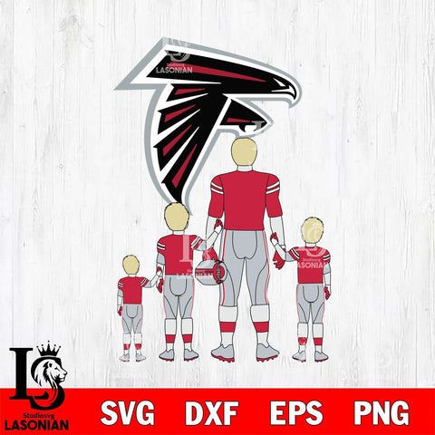 Atlanta Falcons Best Dad Ever , father day , DAD NFL 2 Svg Eps Dxf Png File, Digital Download, Instant Download
