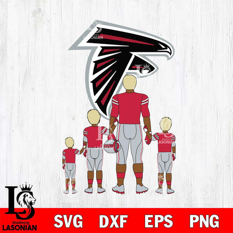 Atlanta Falcons Best Dad Ever , father day , DAD NFL Svg Eps Dxf Png File, Digital Download, Instant Download