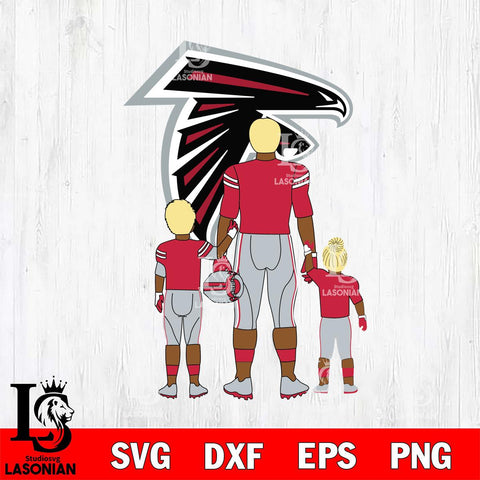 Atlanta Falcons Best Dad Ever , father day , DAD NFL 4 Svg Eps Dxf Png File, Digital Download, Instant Download