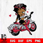 Atlanta Falcons Betty Boop And Badass Motor SVG Svg Eps Dxf Png File, Digital Download, Instant Download
