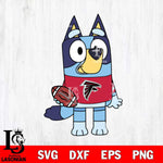 Atlanta Falcons Bluey 2 NFL Svg Eps Dxf Png File, Digital Download, Instant Download