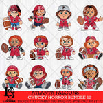 Atlanta Falcons Chucky Horror Bundle 12 SVG Svg Eps Dxf Png File, Bundle NFL svg, Digital Download, Instant Download