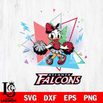 Atlanta Falcons Cute Daisy Duck Cheerleader SVG DXF EPS PNG FILE, Disney Father day File Cut,Digital Download,Instant Download,Disney Svg Files