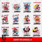 Atlanta Falcons Disney Rad Dad NFL Bundle 12 SVG DXF EPS PNG FILE, Father day File Cut,Digital Download,Instant Download,Disney Svg Files