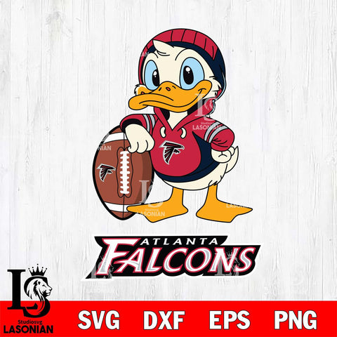 Atlanta Falcons Donald Duck Cool Sport Cricut, NFL SVG DXF EPS PNG FILE, Digital Download,Instant Download, Silhouette