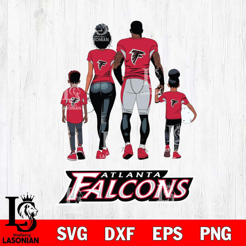 Atlanta Falcons Family Love Rugby SVG DXF EPS PNG FILE,NFL SVG, Father day Digital Download,Instant Download, Silhouette