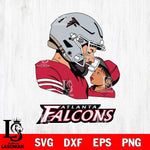 Atlanta Falcons Father And Child Rugby SVG DXF EPS PNG FILE,NFL SVG, Father day Digital Download,Instant Download, Silhouette