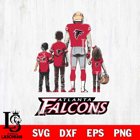 Atlanta Falcons Father Football SVG DXF EPS PNG FILE,NFL SVG, Father day Digital Download,Instant Download, Silhouette