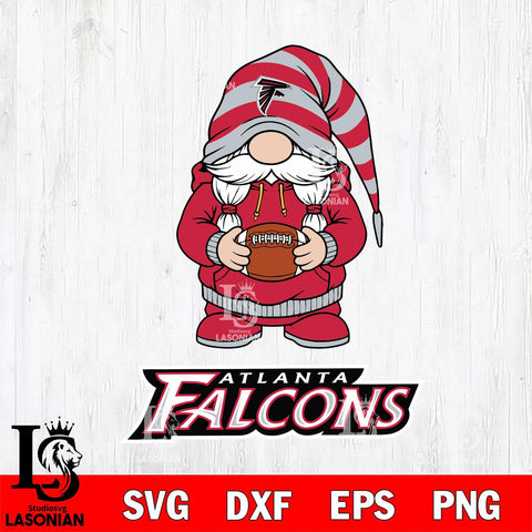 Atlanta Falcons Gnome Sport File Cut, NFL SVG, Digital Download , CHRISTMAS Criucut , Silhouette