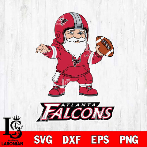 Atlanta Falcons Gnome football player File Cut, NFL SVG, Digital Download , CHRISTMAS Criucut , Silhouette