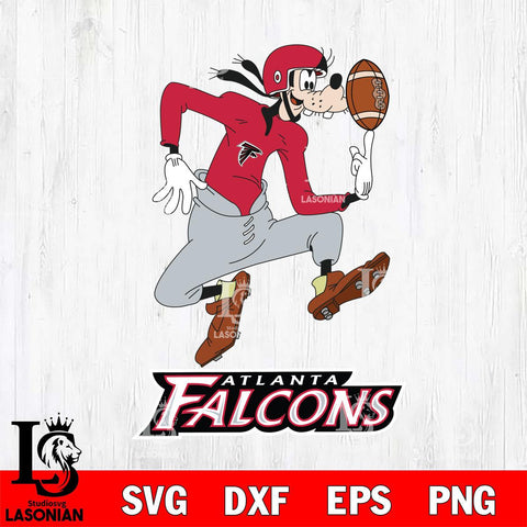 Atlanta Falcons Goofy Circus Football SVG DXF EPS PNG FILE,NFL Cricut ,Football Digital Download,Instant Download, Silhouette