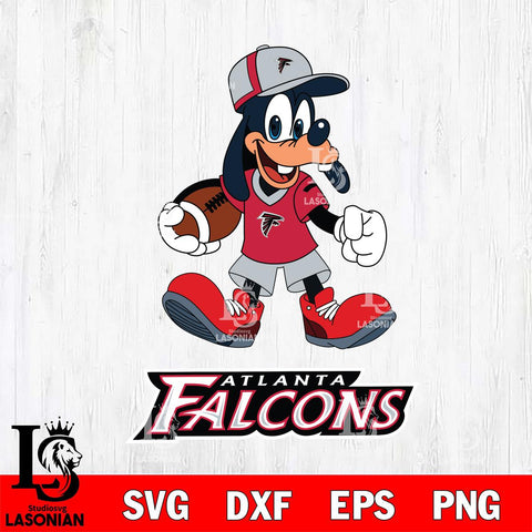 Atlanta Falcons Goofy Football Player SVG DXF EPS PNG FILE,NFL Cricut ,Football Digital Download,Instant Download, Silhouette