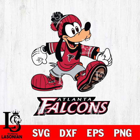 Atlanta Falcons Goofy Funny Cricut, NFL SVG DXF EPS PNG FILE, Digital Download,Instant Download, Silhouette