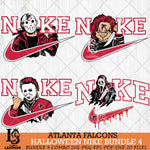 Atlanta Falcons Halloween NFL Bundle 4 Svg Eps Dxf Png File, Digital Download, Instant Download