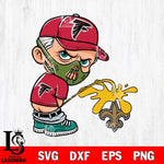 Atlanta Falcons Hannibal Lecter Piss On New Orleans Saints Svg Eps Dxf Png File, Digital Download, Instant Download