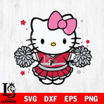 Atlanta Falcons Hello Kitty Cheerleader 10 Svg Eps Dxf Png File, Digital Download, Instant Download
