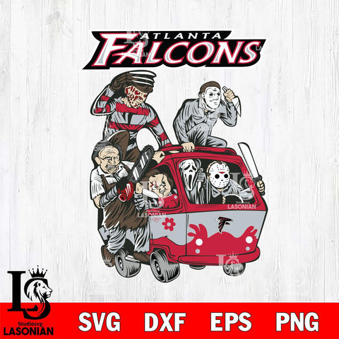 Atlanta Falcons Jason Voorhees Horror 10 Svg Eps Dxf Png File, NFL svg, Digital Download, Instant Download