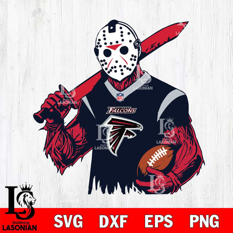 Atlanta Falcons Jason Voorhees Horror 11 Svg Eps Dxf Png File, NFL svg, Digital Download, Instant Download