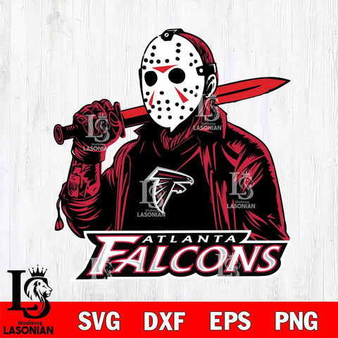Atlanta Falcons Jason Voorhees Horror 12 Svg Eps Dxf Png File, NFL svg, Digital Download, Instant Download