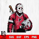 Atlanta Falcons Jason Voorhees Horror 2 Svg Eps Dxf Png File, NFL svg, Digital Download, Instant Download