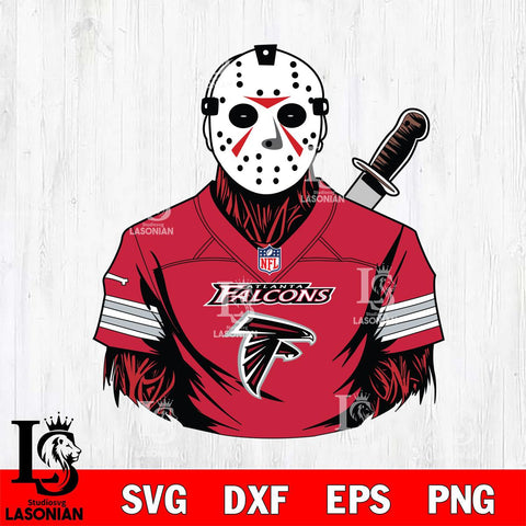 Atlanta Falcons Jason Voorhees Horror 4 Svg Eps Dxf Png File, NFL svg, Digital Download, Instant Download